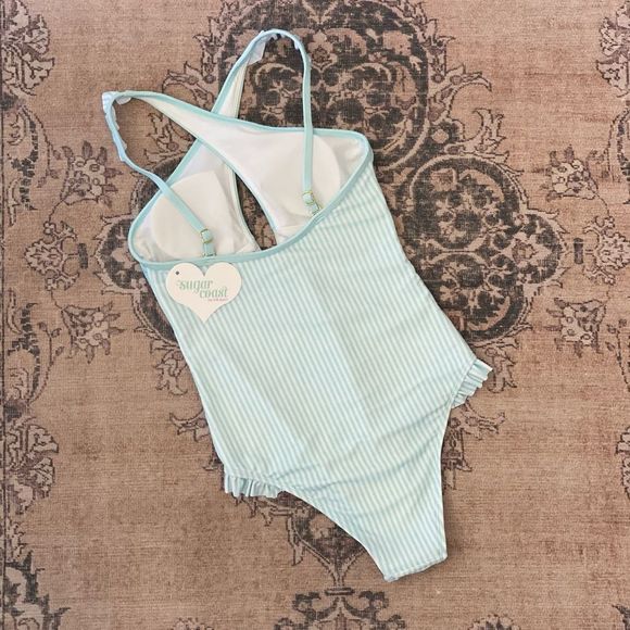Sugar Coast criss cross neck one piece, XS, NWT - Picture 4 of 5